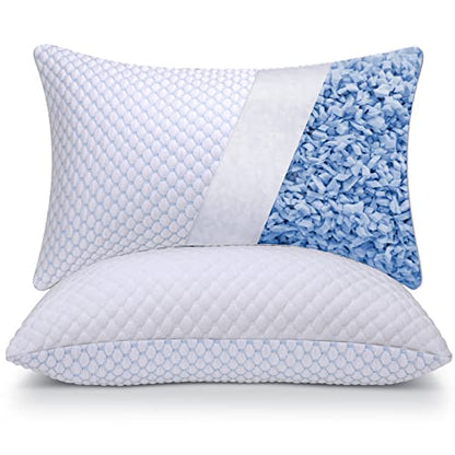 OSBED Shredded Memory Foam Pillows King Size 2 Pack - size: King (Pack of 2)