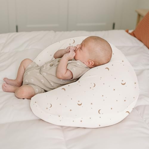 Konssy 2 Pack Nursing Pillow Covers, Soft Stretchy Cover for Breastfeeding - color: Moon,coffee Check