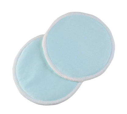 Reusable Nursing Pads, 8 Pack, Maternity Breastfeeding Pads, Blue/White. Can also be used as reusable, washable makeup remover pads.