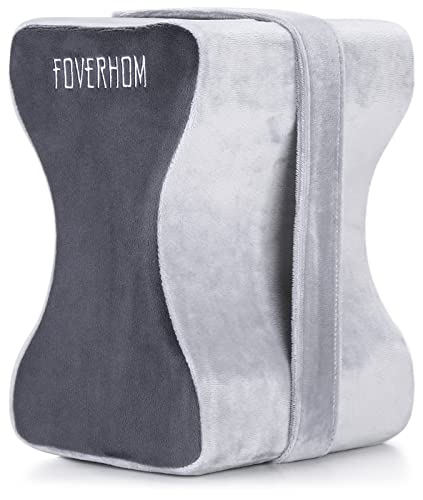 foverhom Memory Foam Knee Pillow Orthopedic Leg Support Grey - color: Grey-thigh Circumference Under 26″ (66cm)