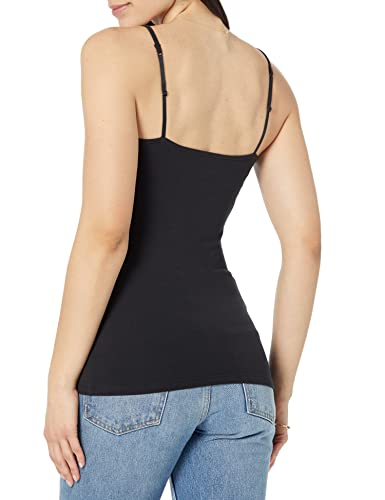 Amazon Essentials Women's Slim-Fit V-Neck Cami, Pack of 4 - color: Black, size: X-Small