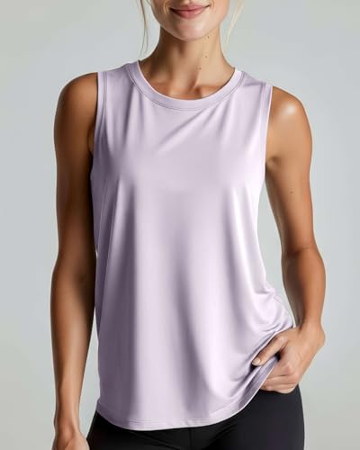 5 Pack Women's Dry Fit Tank Tops Muscle Sleeveless Workout Athletic Gym - color: Set 1, size: X-Large