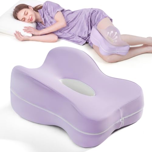 13" Extended-Length Knee Pillow for Side Sleepers with Full Thigh Support