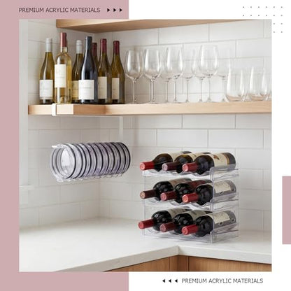 4 Pcs Water Bottle Organizer Set for Kitchen Cabinets - style: 3 Layer