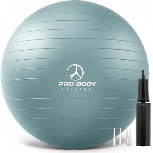 ProBody Pilates Yoga Ball - Vibrant Colors Exercise Ball - color: Mist, size: XL: 27-30" (75 cm)