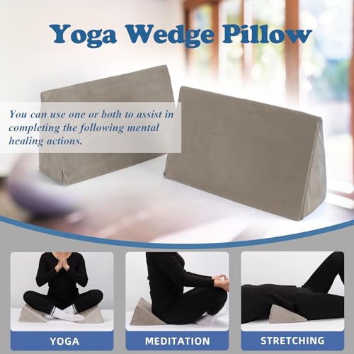 Small Wedge Pillow, Wedge Pillow for Bed Sores, Positioning Pillow - color: 1 Unit, Apricot