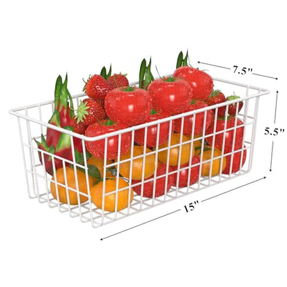 Orgneas Freezer Organizer Bins for Upright Freezer Wire Drawer Baskets