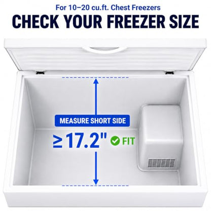 iSPECLE Deep Freezer Organizer Bins - For Most 10-20 cu. ft. Chest Freezer - style: Large-3 Pack White