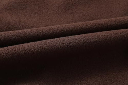 GIMECEN Women's Full Zip Soft Polar Fleece Jacket Outdoor Recreation Coat - color: Coffee, size: X-Large