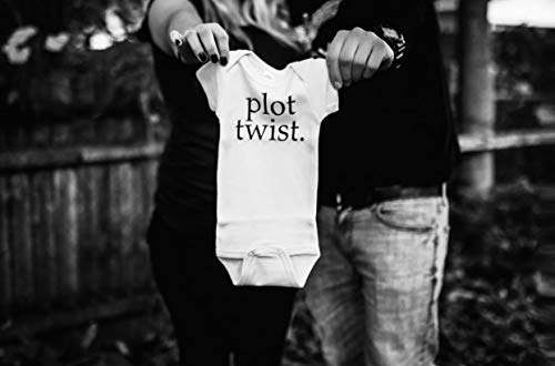 Bump and Beyond Designs Surprise Pregnancy Announcement Grandparents Plot Twist - color: White, size: Preemie