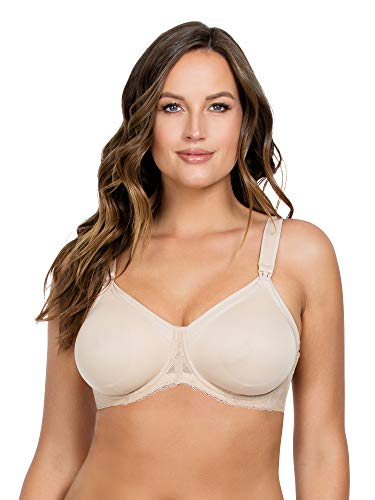 PARFAIT Leila Women's Full Figure Underwire Maternity Seamless Cup Nursing Bra Style NB502 - color: Bare, size: 32G
