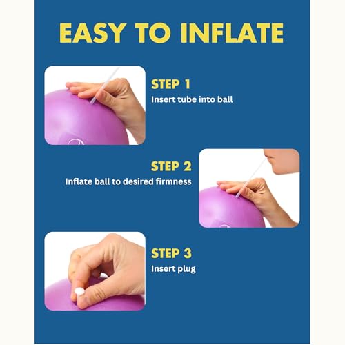 ProBody Pilates Ball Small — 9 Inch Small Exercise Ball - color: Aqua