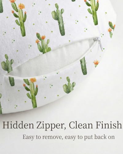 Nursing Pillow Covers 2 Pack, Stretchy Breastfeeding Pillow Covers for Baby - color: Desert Green