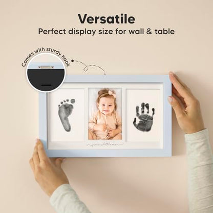 Inkless Hand and Footprint Kit, Boy Girl Newborn Keepsake (Mist Blue) - color: Mist Blue