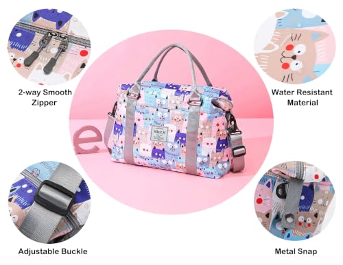 Travel Duffle Bag Weekender Overnight Gym Bag for Women, Leopard Print - color: Leopard Print
