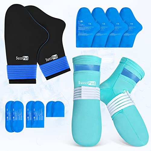 SuzziPad Cold Therapy Socks & Hand Ice Pack, Cooling Gloves for Chemotherapy, Chemo Care Package for Women and Men, S/M - size: S/M, style: Cold Therapy Socks and Gloves