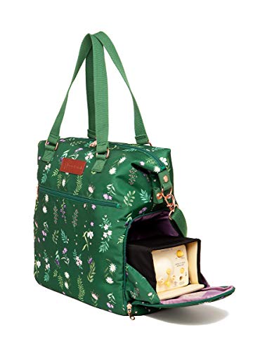 Sarah Wells Lizzy Breast Pump Tote (Olive You) - color: Olive Floral