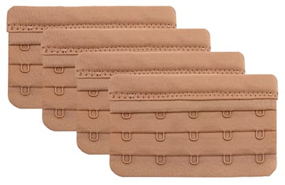Tamlien Bra Extender 2 Hook/3 Hook/4 Hook/5 Hook, Soft and Comfortable Bra Extension - color: Bra Extender 5 Hooks-skin Color-4