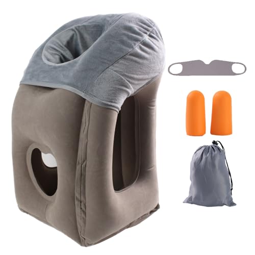 Neck Pillow Airplane Pillow for Long Flight,airplanesleep Support,Airplane Sleeping Support, Inflatable Pillow for Flights, Travel Essentials Neck Pillows for Airplanes