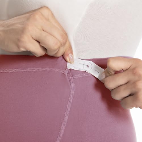 Over‑Belly Maternity Leggings, Soft Stretch Yoga Pants - color: 4 Packs-black/Dark Grey/Blue/Dark Pink, size: Small