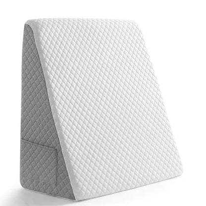 Premium Bed Wedge Pillow - Ergonomic Support for Sleeping, Post-Surgery, Acid Reflux Relief, and More - CertiPUR-US Certified Memory Foam - Removable Cover Included, Triangle, 24" x 22" x 7.5" - size: Bed Wedge - Standard Triangle