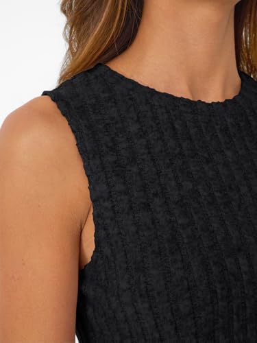 AUTOMET Womens Tank Tops Sleeveless Summer Basic Soft Clothes 2026 - color: Black, size: X-Large