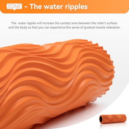 SUBCULTUREPICK Foam Roller Muscle Massage Roller for Back Pain & Stretching - color: Orange