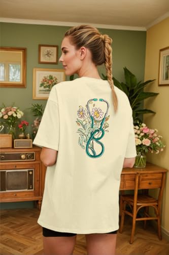 Nurse Shirt Nurse Life Tshirt School Nurse Shirt - color: Beige, size: Large
