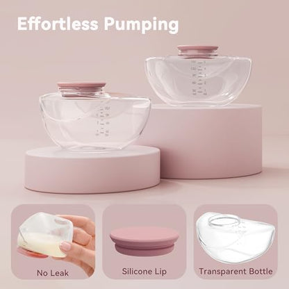 2 Pack Breastmilk Pump Storage Bottles Compatible with Momcozy Upgraded M9, Breast Milk Container, Breastfeeding Essentials, Not Original Mom Cozy Parts - size: 2PCS Full Sets