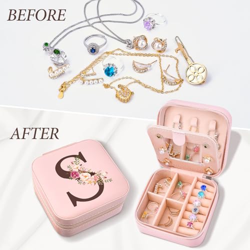 Inngeroo Travel Jewelry Case Box Organizer Personalized Gifts for Women - style: S