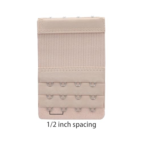 Women's Bra Extenders 4 Hook / 3 Hook / 5 Hook / 2 Hook Soft Comfortable Stretchy Bra Extension Strap - color: 3pcs, Bra Extender 4 Hook 1/2 Inch