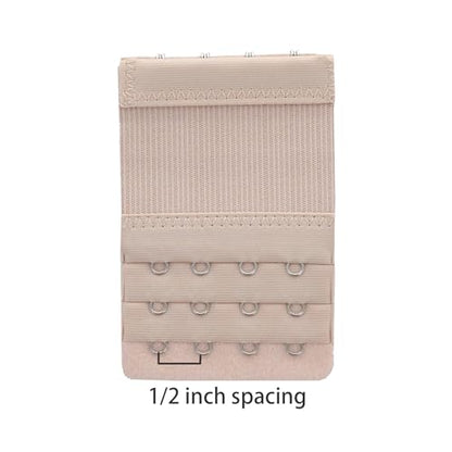 Women's Bra Extenders 4 Hook / 3 Hook / 5 Hook / 2 Hook Soft Comfortable Stretchy Bra Extension Strap - color: 3pcs, Bra Extender 4 Hook 1/2 Inch