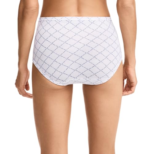 Jockey Women's Underwear 100% Cotton Elance Brief - 3 Pack - color: Floral Trellis, size: 5