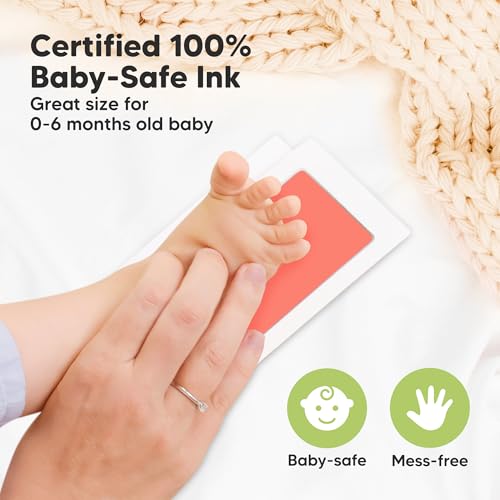 4pk Inkless Baby Hand and Footprint Kit, Mess Free Ink Pads (Popsicle, R) - color: Popsicle, size: 4-Pack, Regular 2.3" x 3.7"