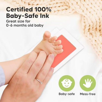 4pk Inkless Baby Hand and Footprint Kit, Mess Free Ink Pads (Popsicle, R) - color: Popsicle, size: 4-Pack, Regular 2.3" x 3.7"