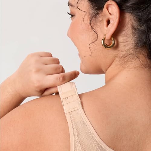 DELIMIRA Women's Inbarely Plus Front Closure Posture Bras - color: Beige, size: 40B