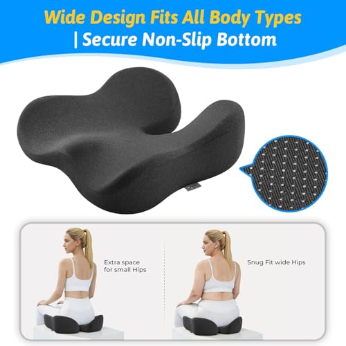 Dreamer Car Seat Cushion for Tailbone & Sciatica Pain Relief - color: Gray