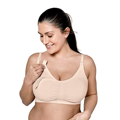 Medela Women's Pumping and Nursing Bras - color: Chai, size: Large