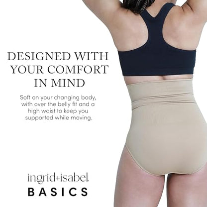 Ingrid & Isabel Basics - Postpartum Compression Underwear for Recovery - color: Nude, size: Large
