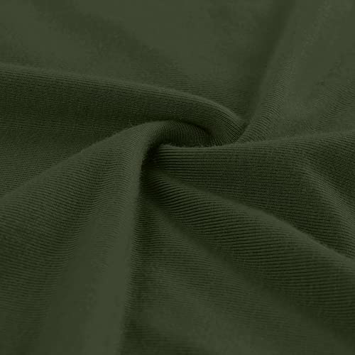 Peauty B Shape Side Ruch Maternity Tank Dress Bodycon Midi Dress - color: Army Green, size: Medium
