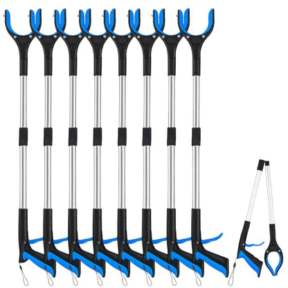 Trash Grabber Reacher Tool, 32" Foldable Pickup Tool, 8 Pack - size: 8 Pack