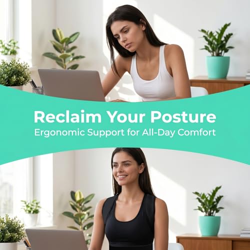 Posture Corrector for Women,2-in-1 Back Brace with Shoulder Support - size: Small