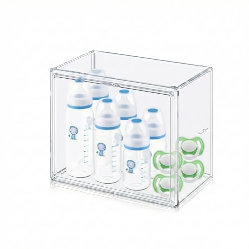 Baby Bottle Storage Organizer for Countertop Cabinet - size: Small: 11.81" x 7.1" x 9.8"