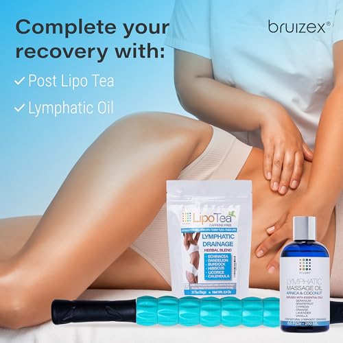 Bruizex Lipo Roller Lymphatic Drainage Massager, Massage Tool for Stomach - size: Medical Plastic Massager