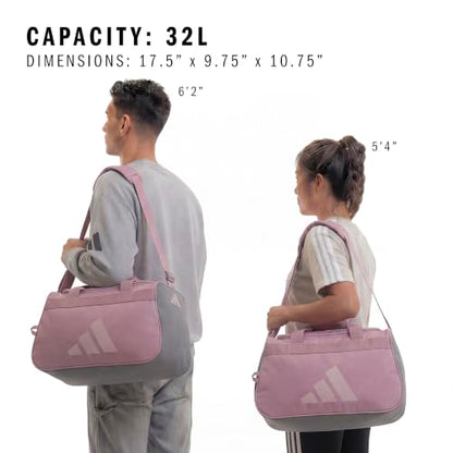 adidas Power Gym Small Duffel Bag 32L - color: Magic Mauve Purple/Grey Four