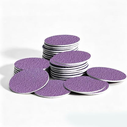 60PCS 80 Grit Replacement Sandpaper Disc for Electric Foot Callus Remover - color: Purple80