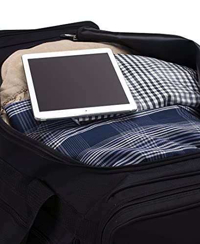Rockland Duffel Bag, Black, X-Large 30-Inch - color: Black, size: 30"