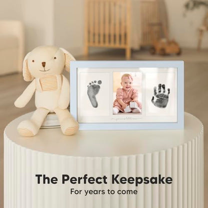 Inkless Hand and Footprint Kit, Boy Girl Newborn Keepsake (Mist Blue) - color: Mist Blue