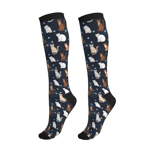 Compression Sock Graduated Knee High Sock for Women Men - color: 17