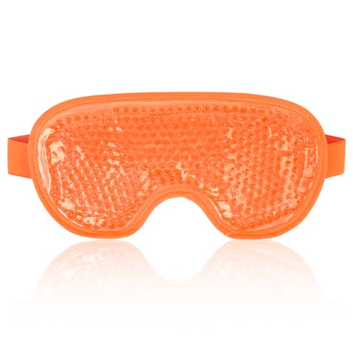 NEWGO Cooling Eye Mask for After Surgery, Face Ice Pack, 1 Pack, Orange - color: Orange (1 Pack)
